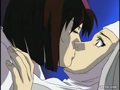 Naughty Anime Nun Screams Wildly When Her Wet Virgin Pussy Is Licked And Sucked
