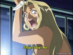 Sexy Blonde Anime Girl Ass Fucked With Anal Beads
